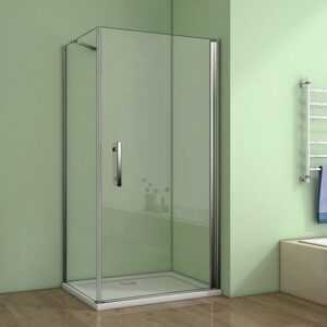 H K - Štvorcový sprchovací kút MELODY A1 100 cm s jednokrídlovými dverami vrátane sprchovej vaničky z liateho mramoru SE-MELODYA1100/THOR-100SQ
