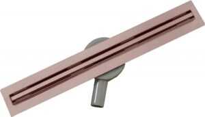 MEXEN - Flat 360 Slim podlahový žľab 60 cm otočný ružové zlato 1641060