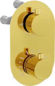 MEXEN - Kai termostatiská batérie sprcha / vaňa 3-gold výstup 77602-50