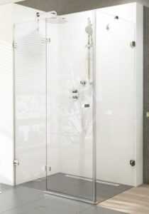RAVAK - Brilliant Sprchové dvere dvojdielne s pevnou stenou BSDPS-100 L