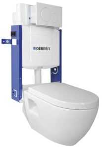 WC SADA závesné WC Nera s nádržkou a tlačidlom Geberit