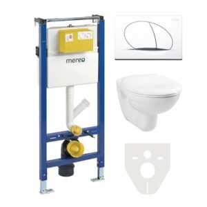 MEREO - WC komplet pre sádrokartón s príslušenstvom MM02SET