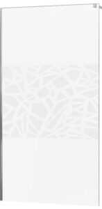 MEXEN - KIOTO walk-in 70x200 cm 8mm biela vzor samostané sklo 800-070-000-00-85