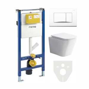 MEREO - WC komplet pre sádrokartón s príslušenstvom MM02SETRB