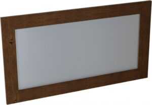 SAPHO - BRAND zrkadlo v drevenom ráme 1300x700mm